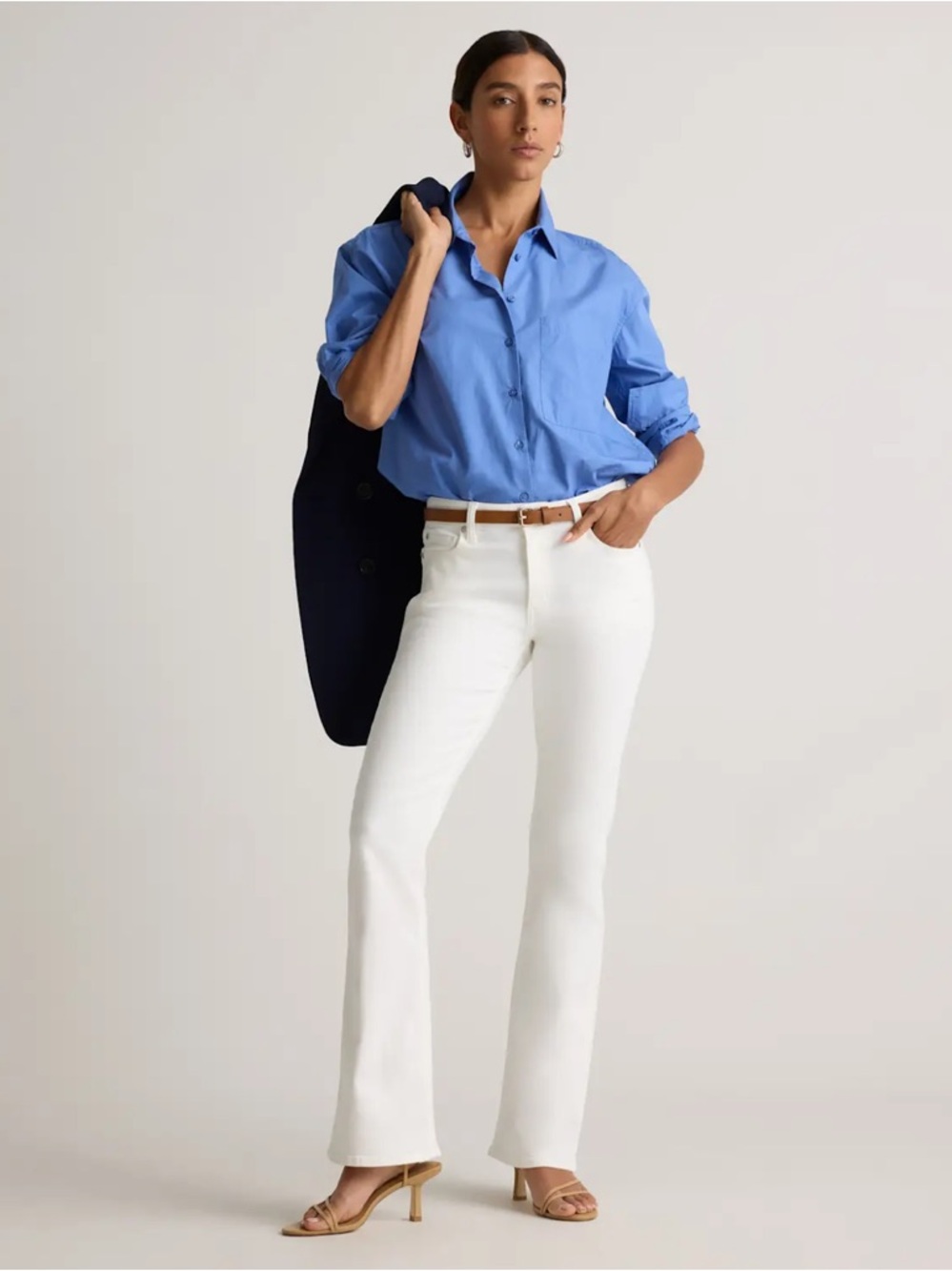Quince Luna Stretch flare leg jeans